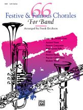 66 Festive and Famous Chorales for Band Clarinet 1 band method book cover Thumbnail